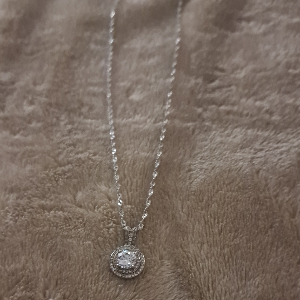 Elegan 925 ITALY Silver Pendant Necklace